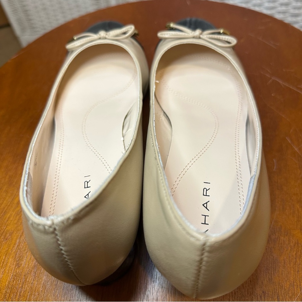 Tahari Leather "Maisy" Cap Toe Block Heel 7M - Picture 6 of 11